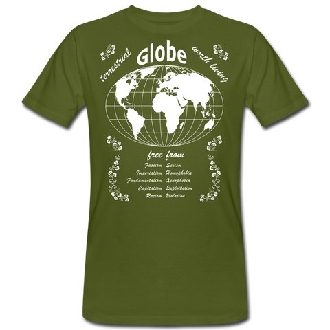 Men's Organic T-Shirt free from - moss green