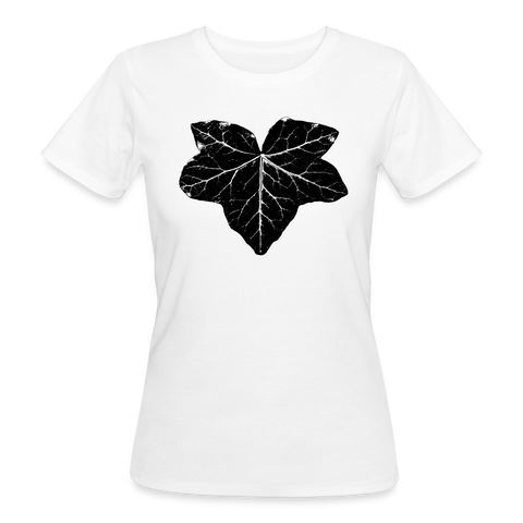 Women's Organic T-Shirt Hedera Leaf - white