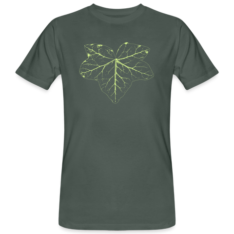 Men's Organic T-Shirt Hedera Leaf - grey-green