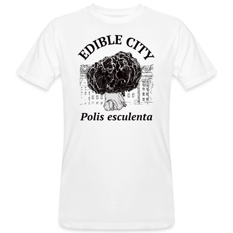 Men's Organic T-Shirt Edible City - white