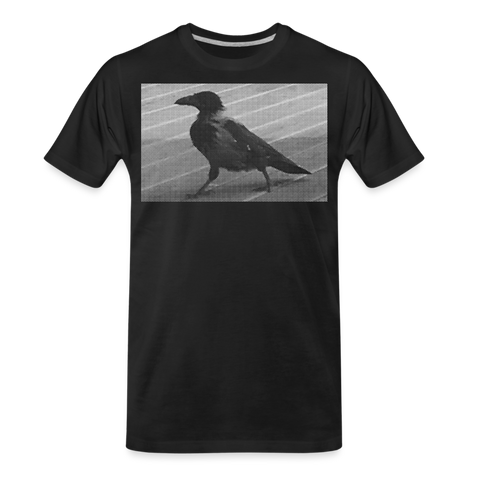 Men’s Premium Organic T-Shirt Crow01 - black